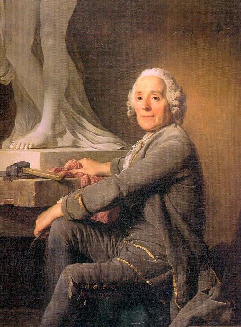  Joseph-Siffred  Duplessis Portrait of the Sculptor Christophe Gabriel Allegrain